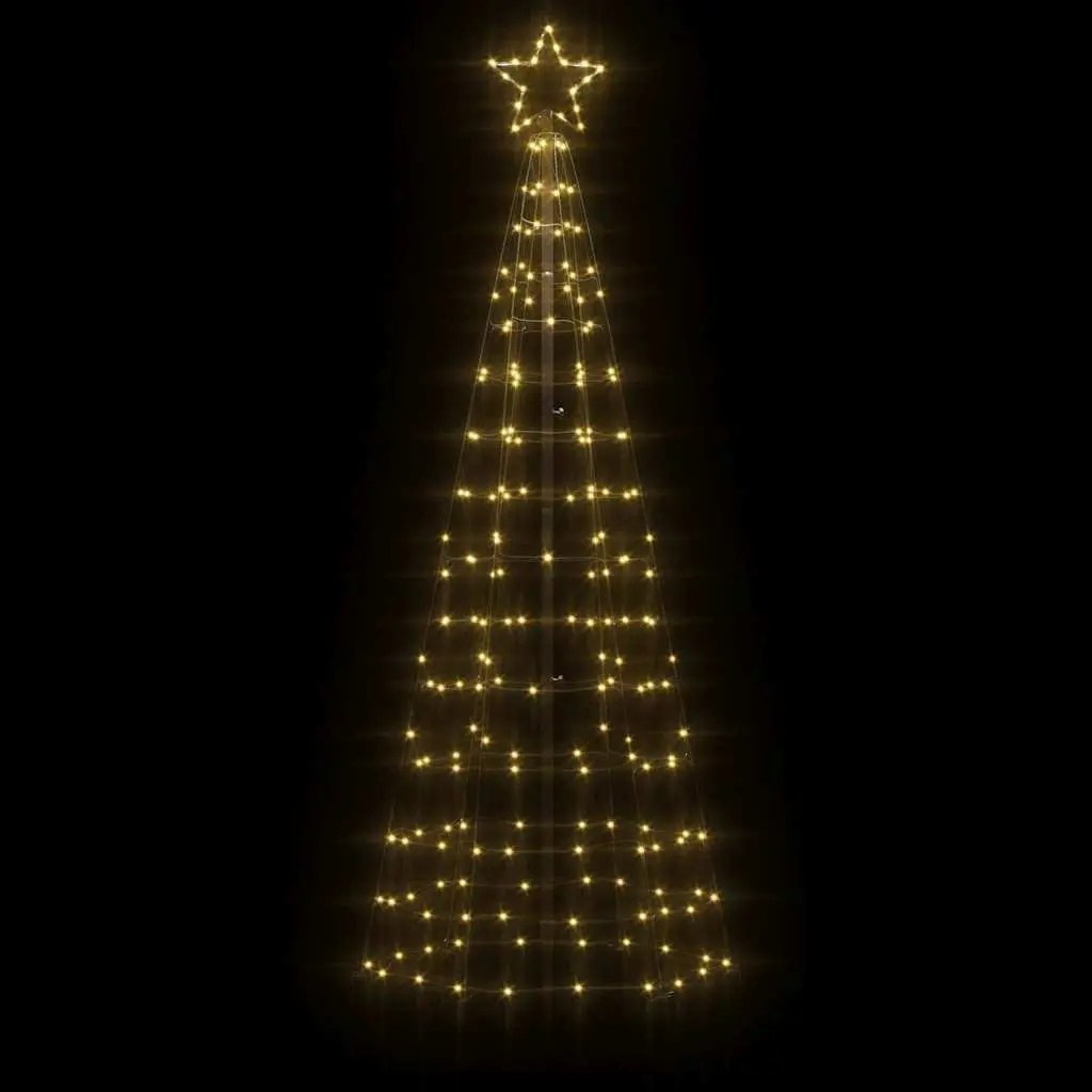 LED Christmas Tree Indoor Outdoor Holiday Decoration 180cm Warm White Lights