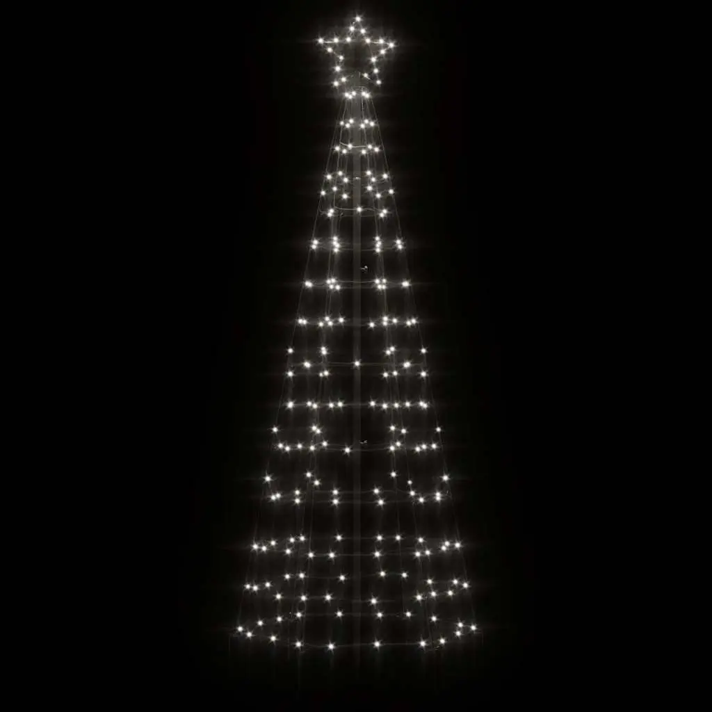 LED Christmas Tree Outdoor 180cm Cold White Lights 220 Lights 8 Effects