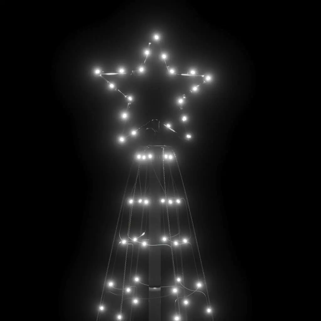 LED Christmas Tree Outdoor 180cm Cold White Lights 220 Lights 8 Effects