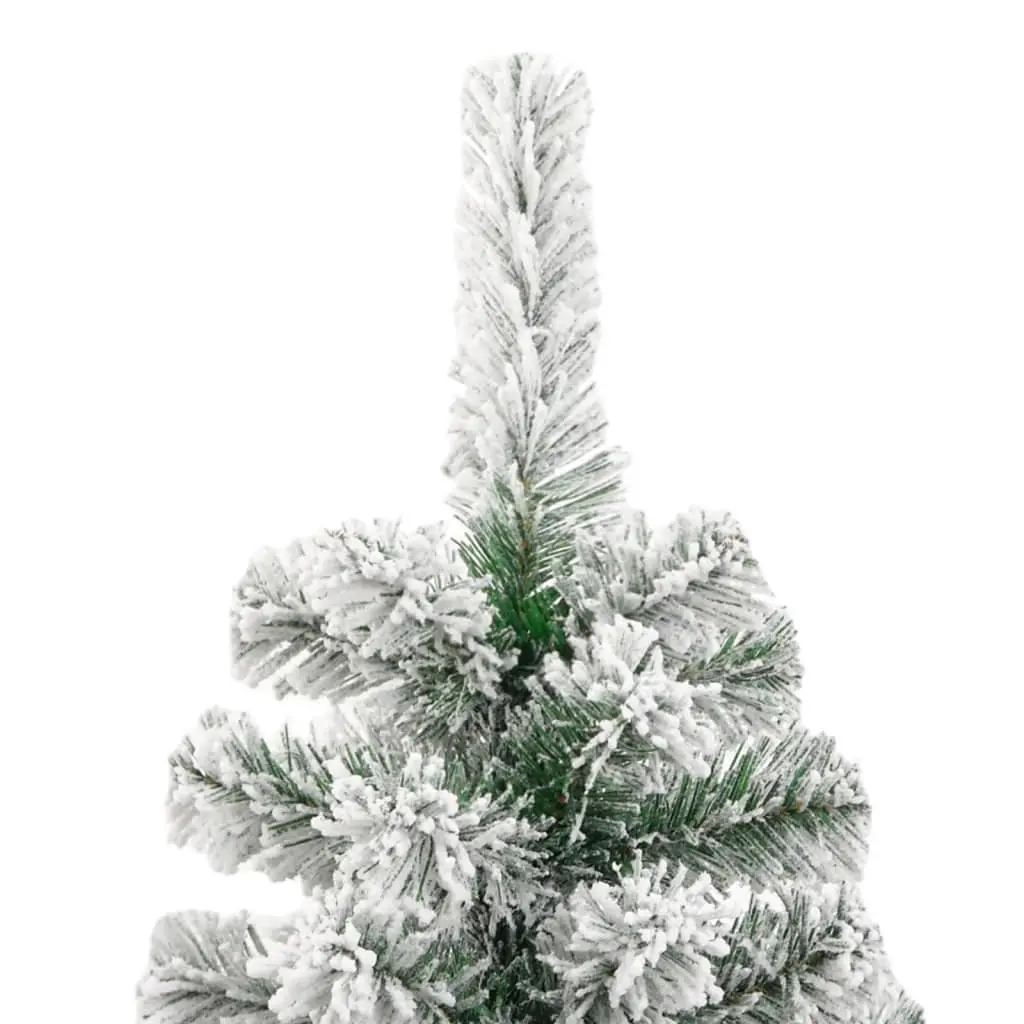 Artificial Christmas Tree 210cm Flocked Snow White Seasonal Decor