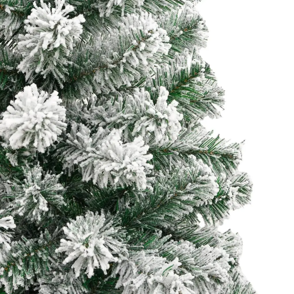 Artificial Christmas Tree 210cm Flocked Snow White Seasonal Decor