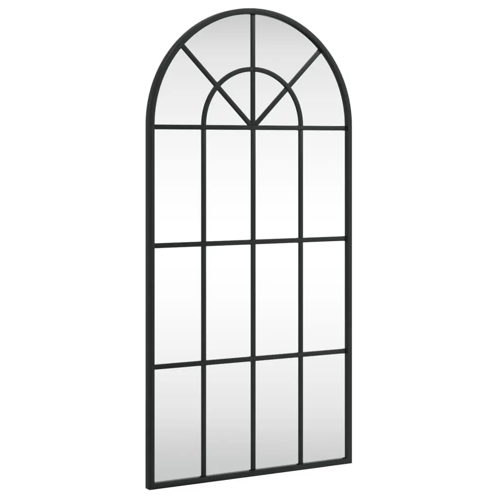 Wall Mirror Arch Black 40x80 cm Iron Frame Bedroom Hallway Living Room Decor