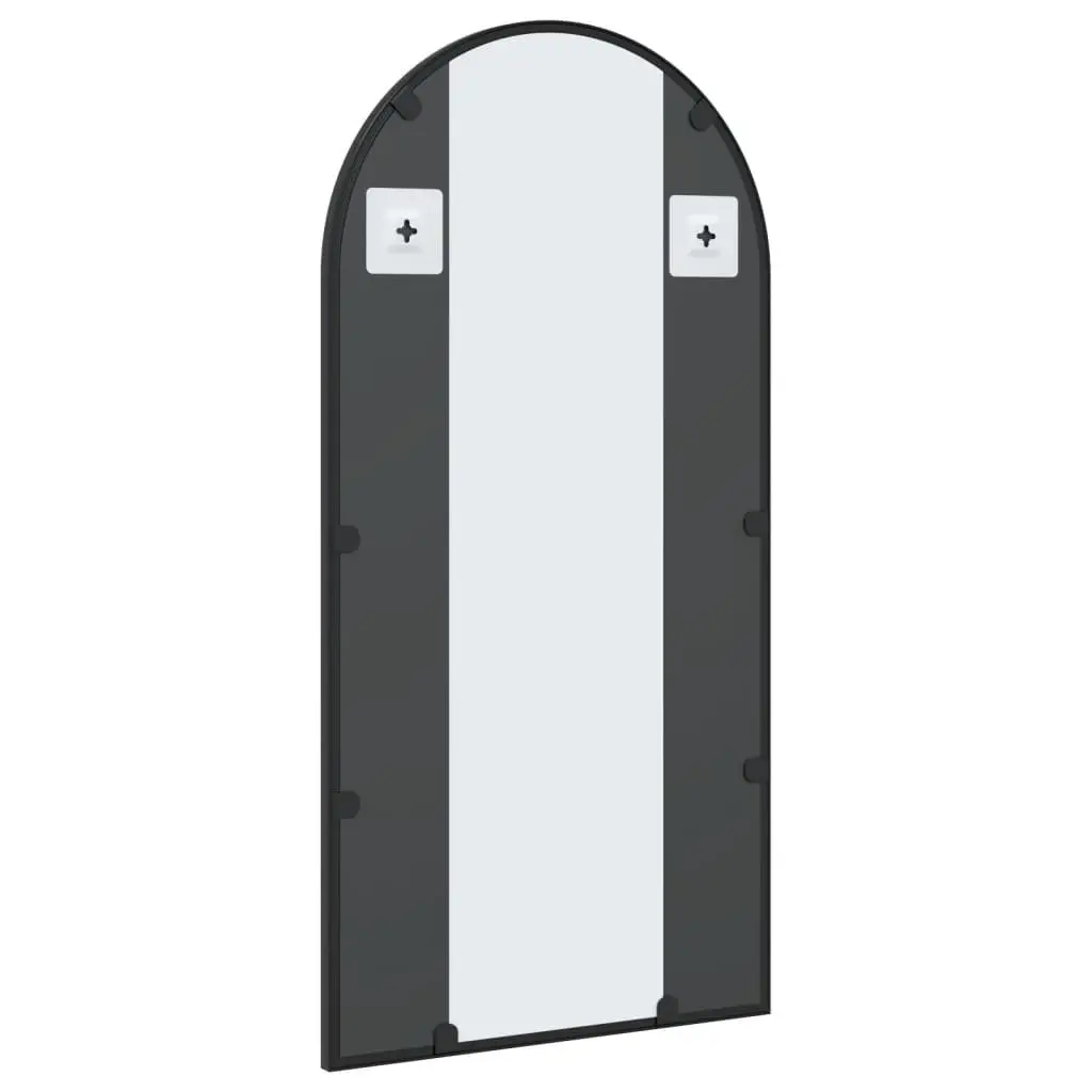 Wall Mirror Arch Black 40x80 cm Iron Frame Bedroom Hallway Living Room Decor