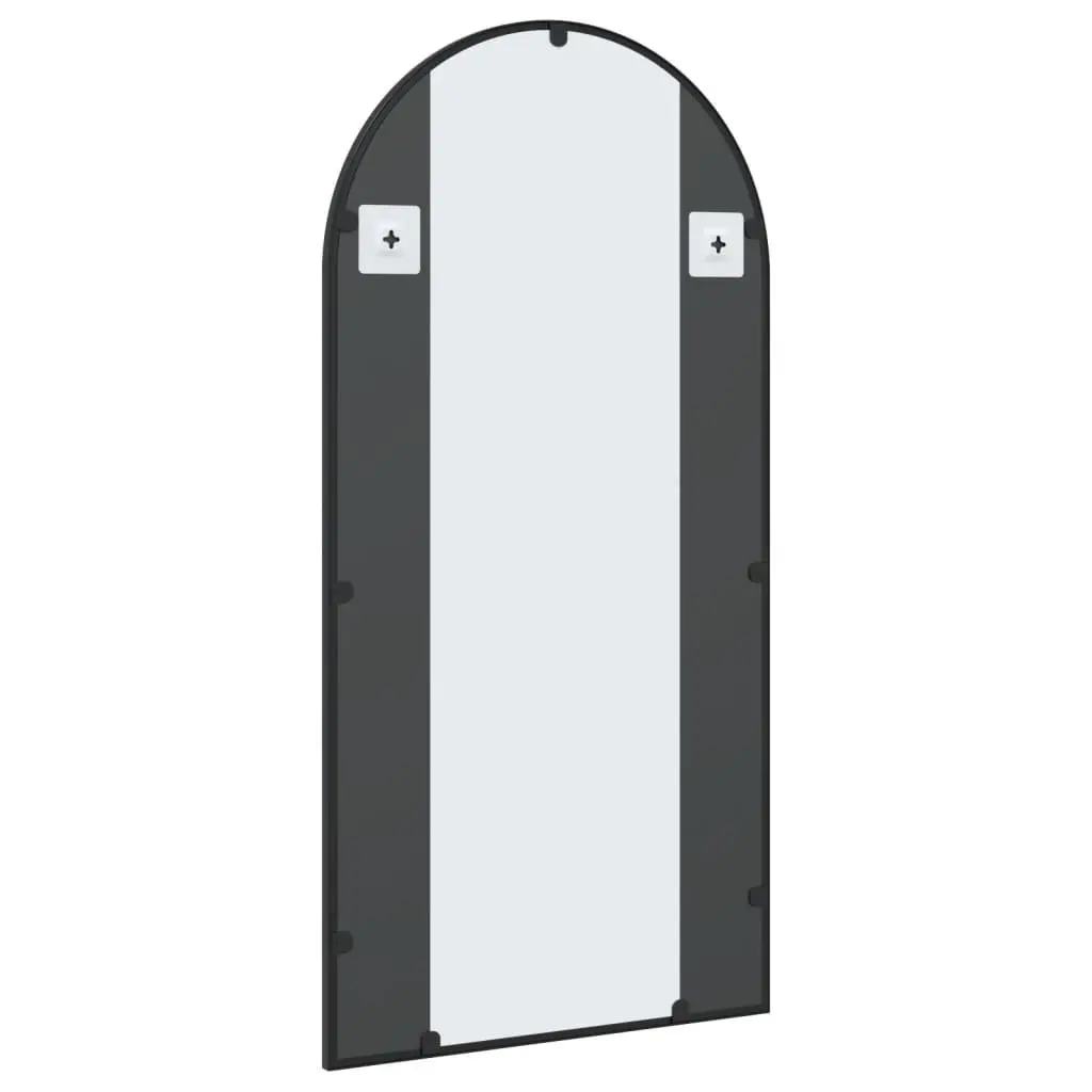 Wall Mirror Minimalist 50x100 cm Black Iron Frame Home Decor