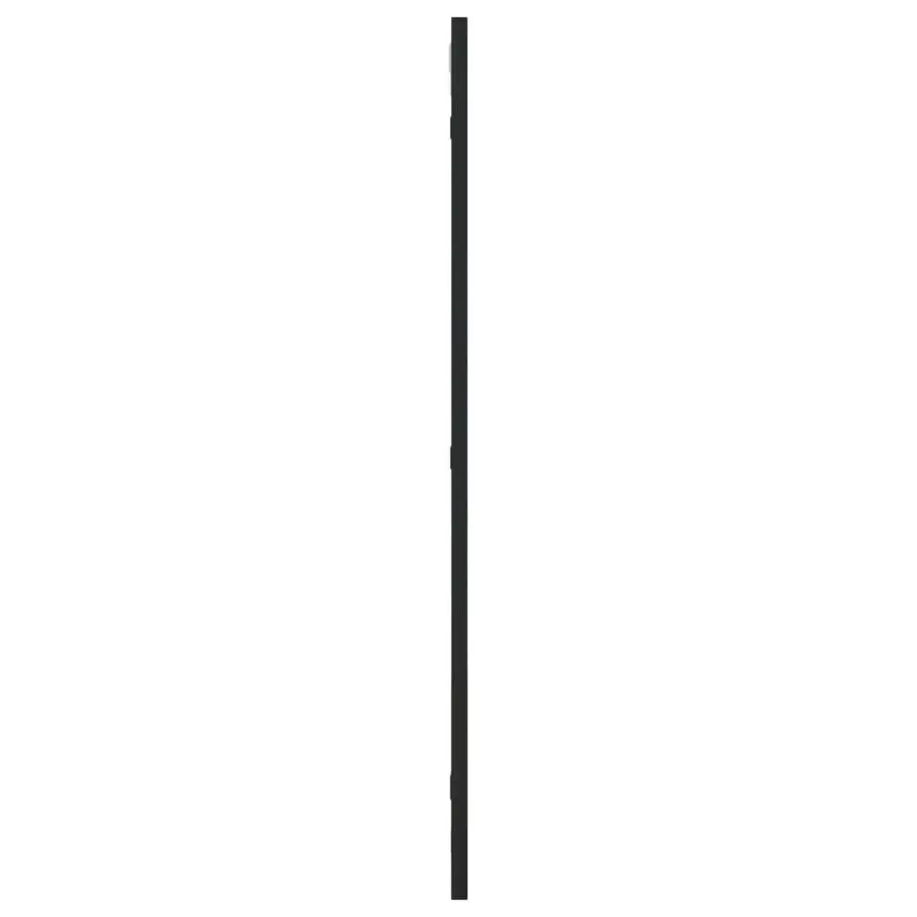 Wall Mirror Black Rectangle 40x80cm Iron Frame Vertical Horizontal Mounting