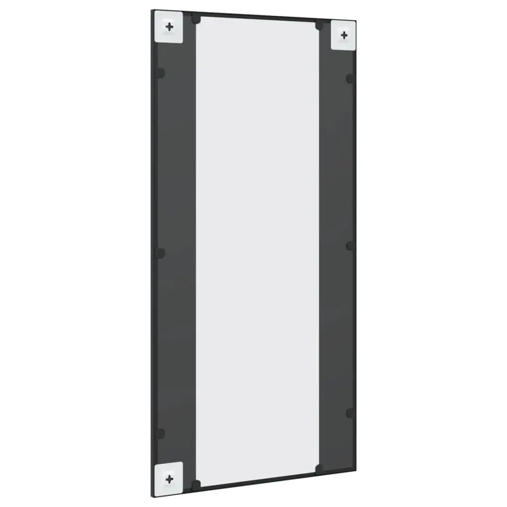 Wall Mirror Rectangle Black 50x100 cm Iron Frame Minimalist Home Decor