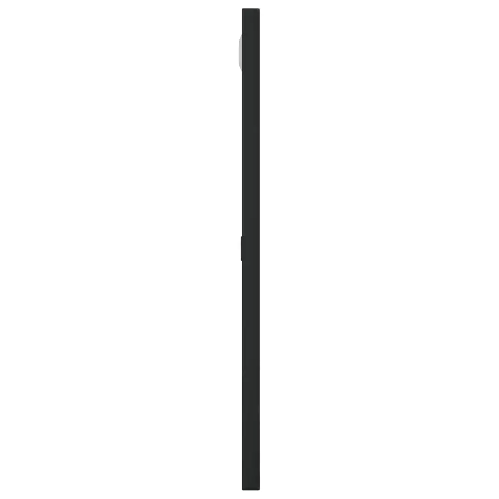 Square Wall Mirror Black 40x40 cm Iron Frame Minimalist Home Decor