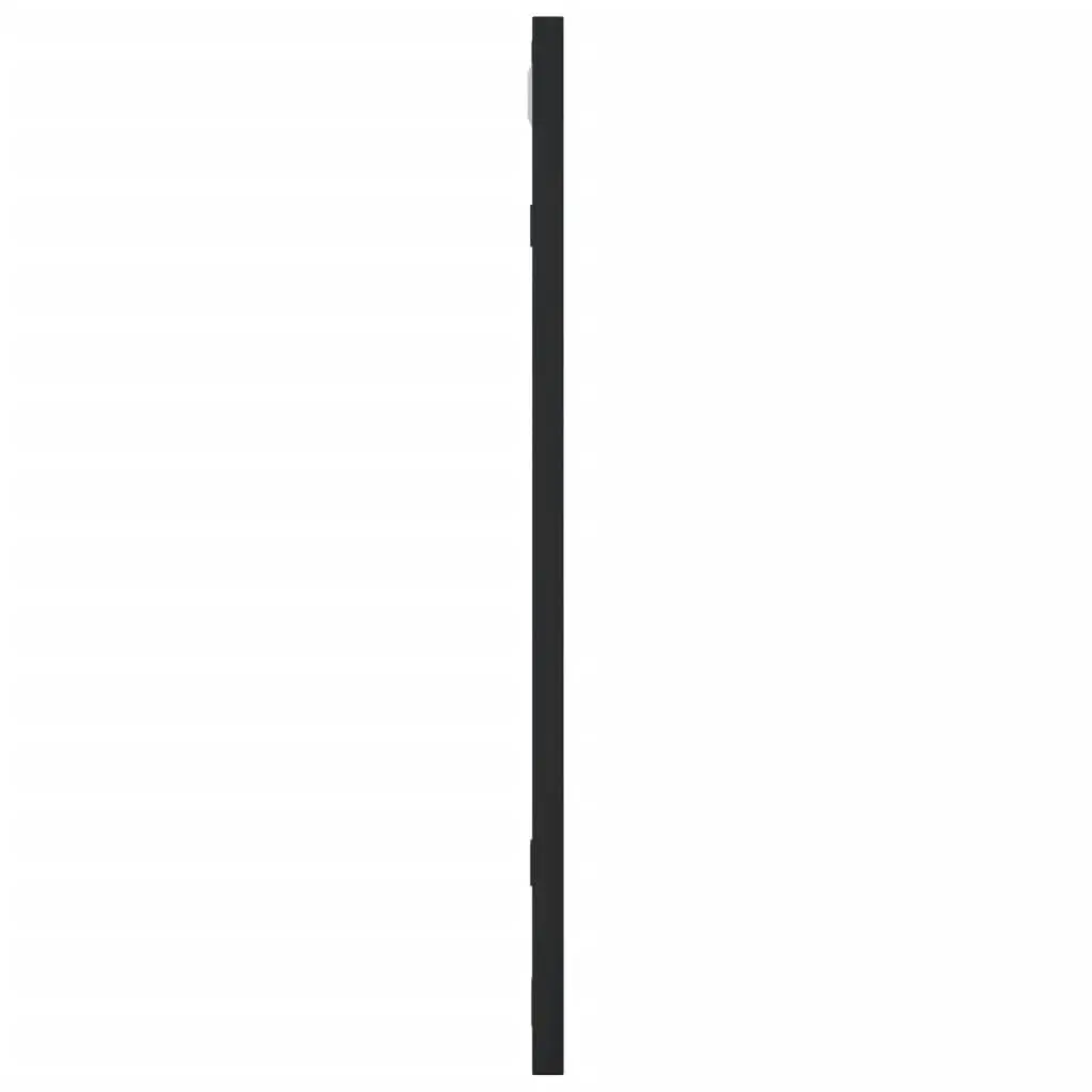 Wall Mirror Square 50x50 cm Black Iron Frame Minimalist Home Decor