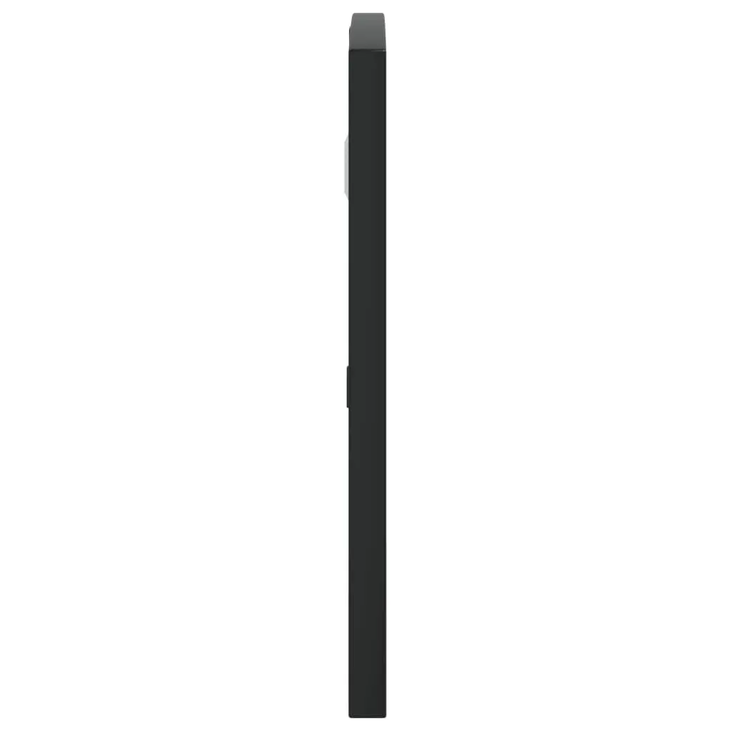 Arch Wall Mirror 60x30cm Black Glass Iron Frame Minimalist Home Decor