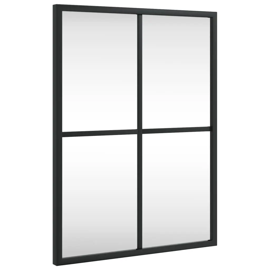 Wall Mirror Rectangle Black 30x40 cm Minimalist Home Decor