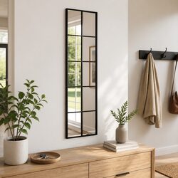 Practical 30x100 cm Black Wall Mirror for Home Decor