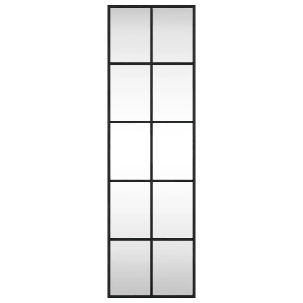 Wall Mirror Black 30x100 cm Vertical Horizontal Mount Home Decor