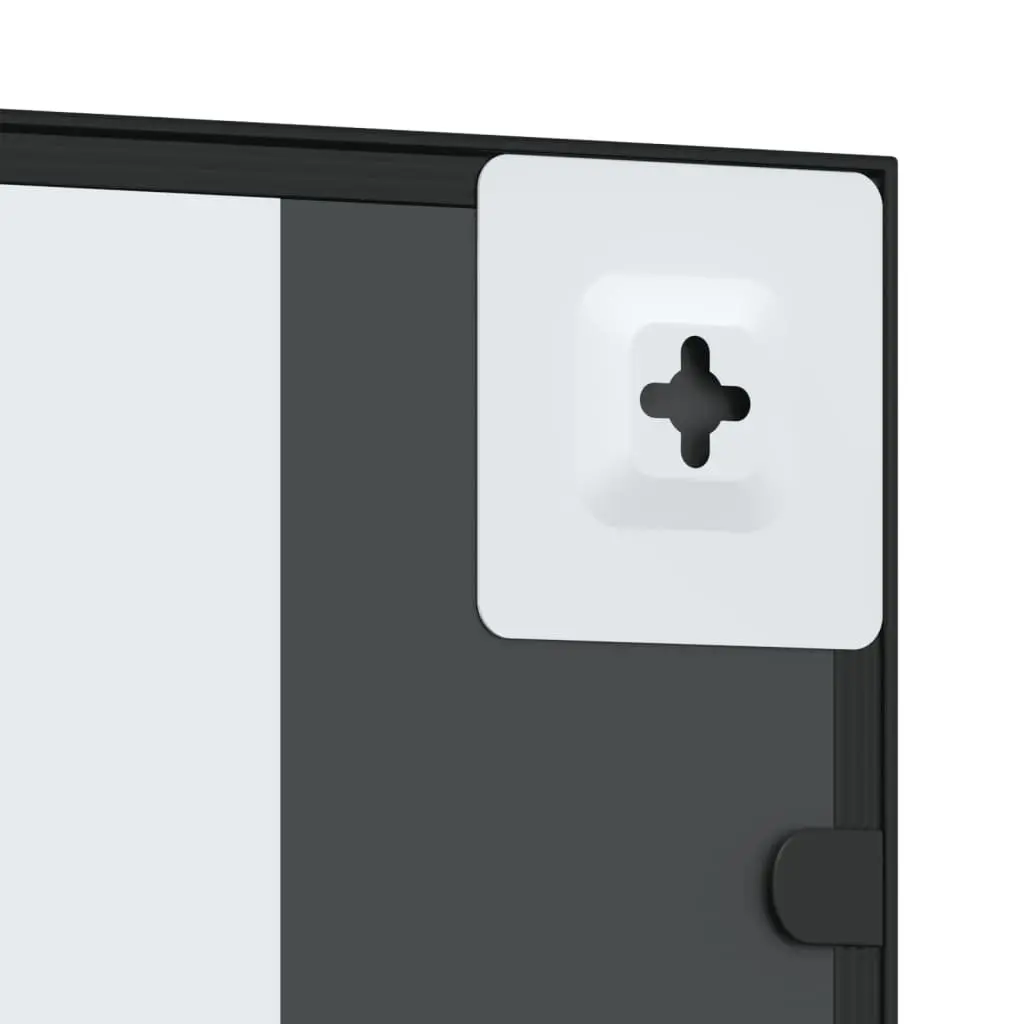 Wall Mirror Black 30x100 cm Vertical Horizontal Mount Home Decor