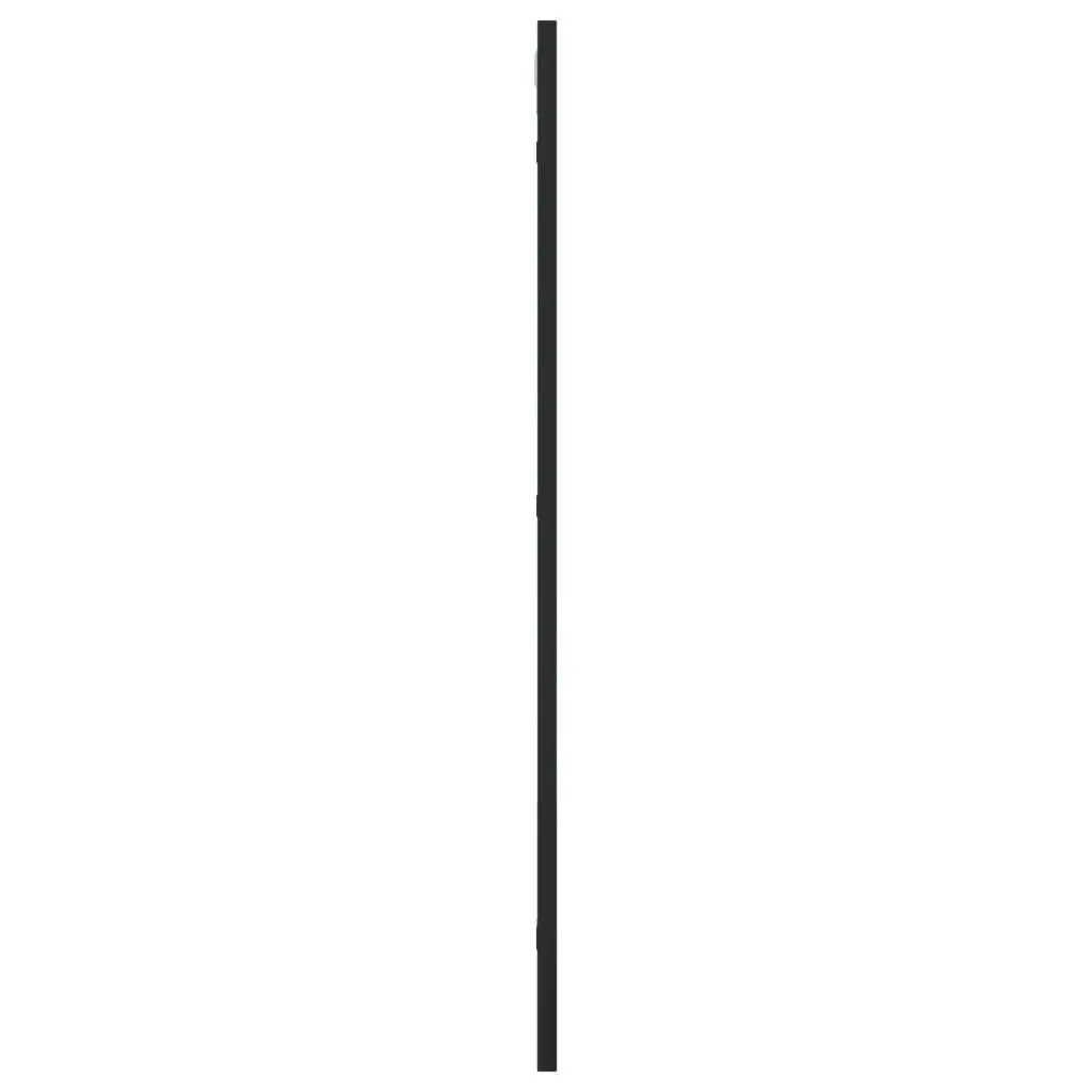 Wall Mirror Rectangle Black 40x80 cm Minimalist Iron Frame Glass Decor Hanging