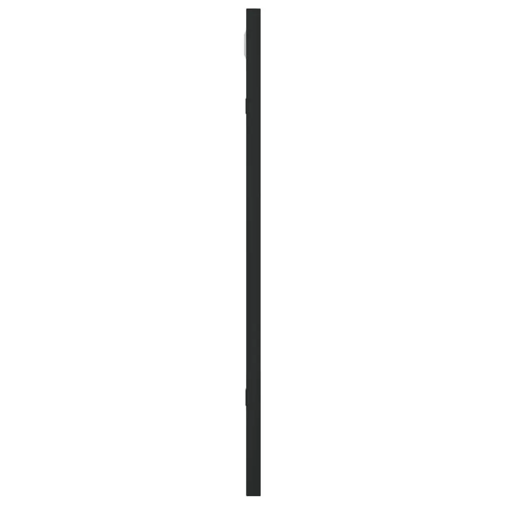 Wall Mirror Black Rectangle 40x50 cm Glass Iron Frame Vertical Horizontal