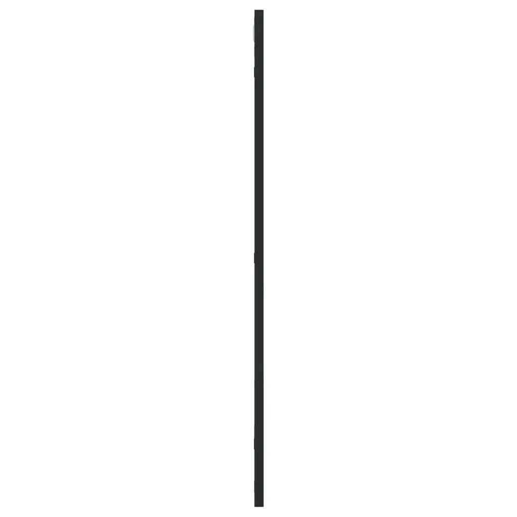 Wall Mirror Minimalist Black 50x80 cm Iron Frame Home Decor