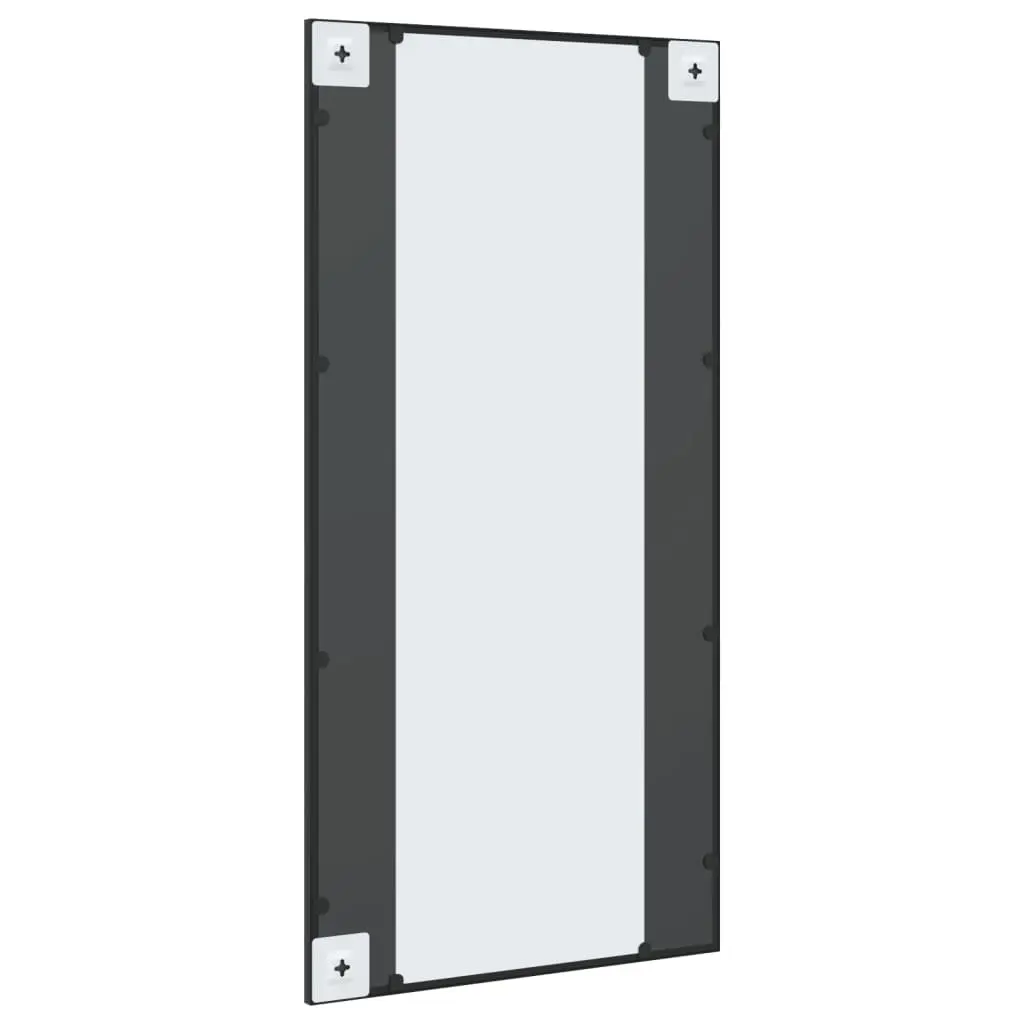 Wall Mirror Rectangle Black 50x100 cm Bathroom Bedroom Living Room Decor Mounted