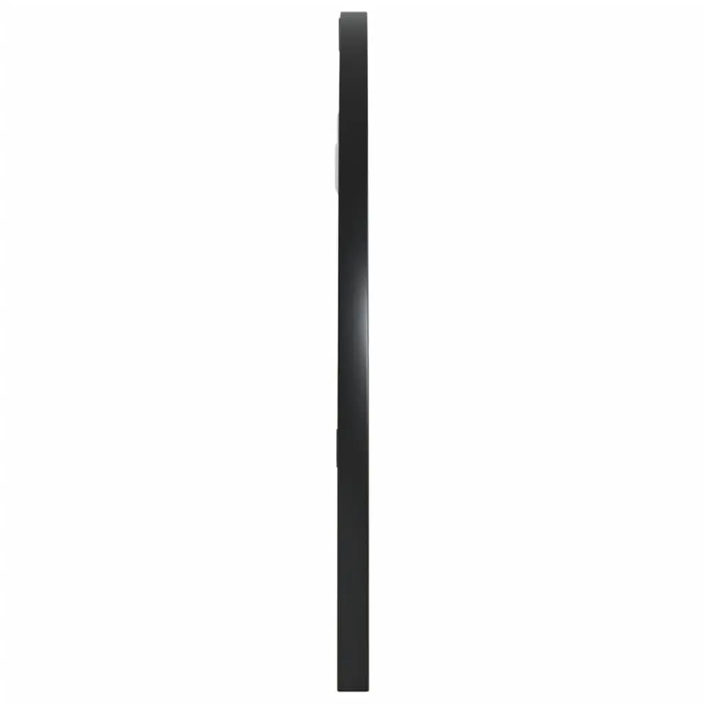 Wall Mirror Minimalist Home Decor 60x30 cm Black Iron Frame