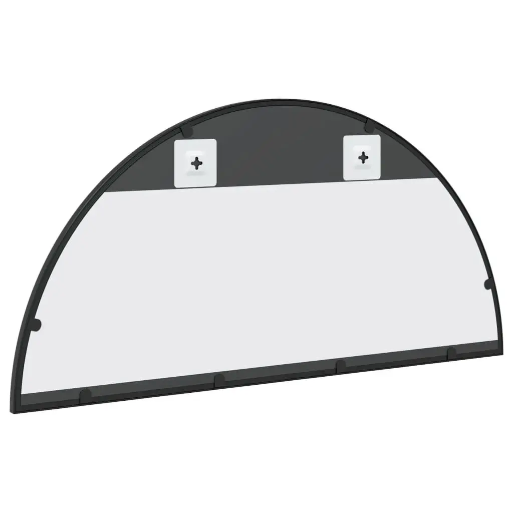 Wall Mirror Black Iron Frame 80x40 cm Bedroom Hallway Living Room Decor