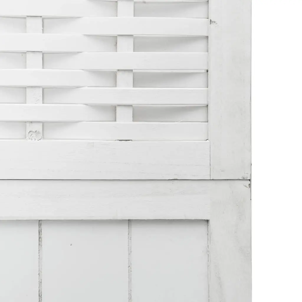 Room Divider Folding Privacy Screen 3 Panels White Indoor Partition
