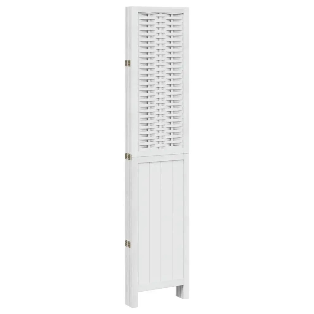 Room Divider 5 Panels Folding Privacy Screen Indoor Decorative White
