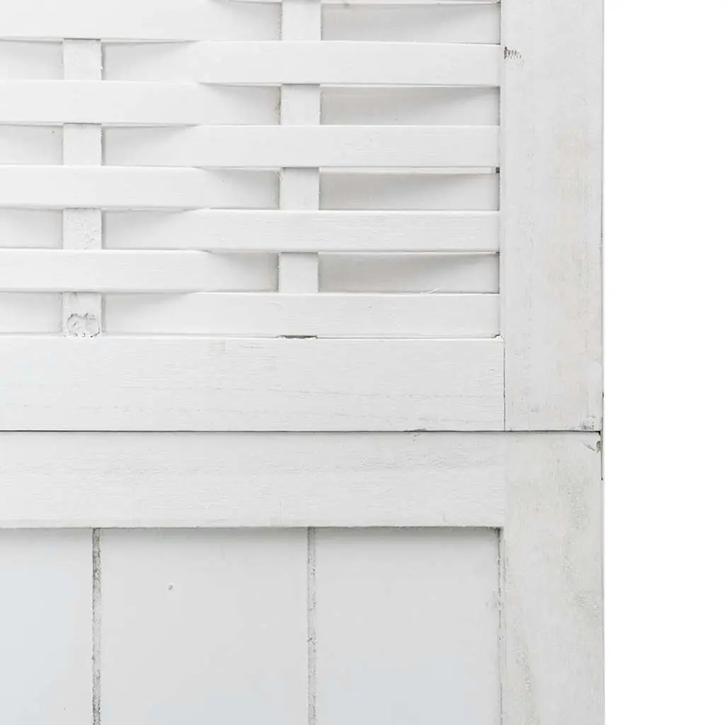 Room Divider 6 Panels Folding Privacy Screen Indoor Partition White
