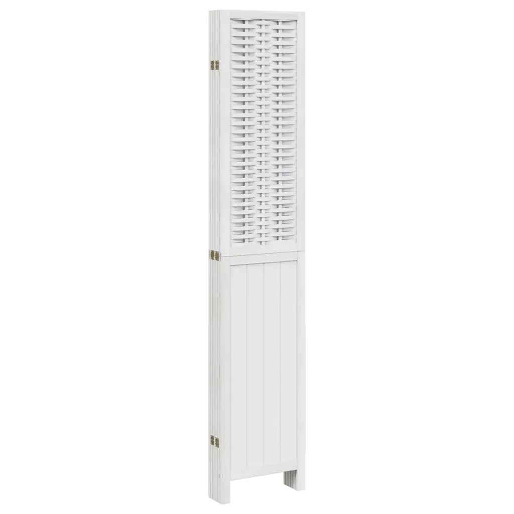 6-Panel Folding Room Divider in White