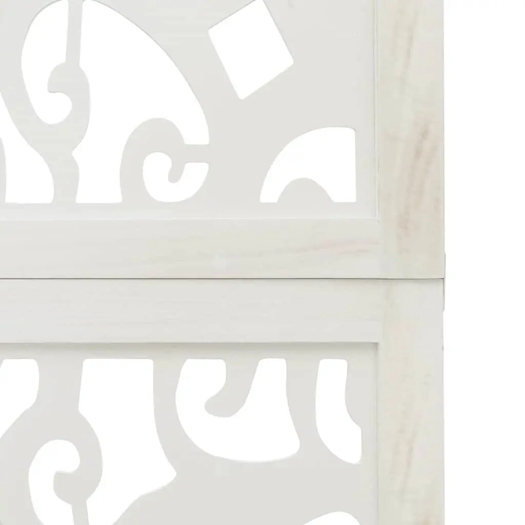 Room Divider Privacy Screen 3 Panels White Folding Indoor Partition