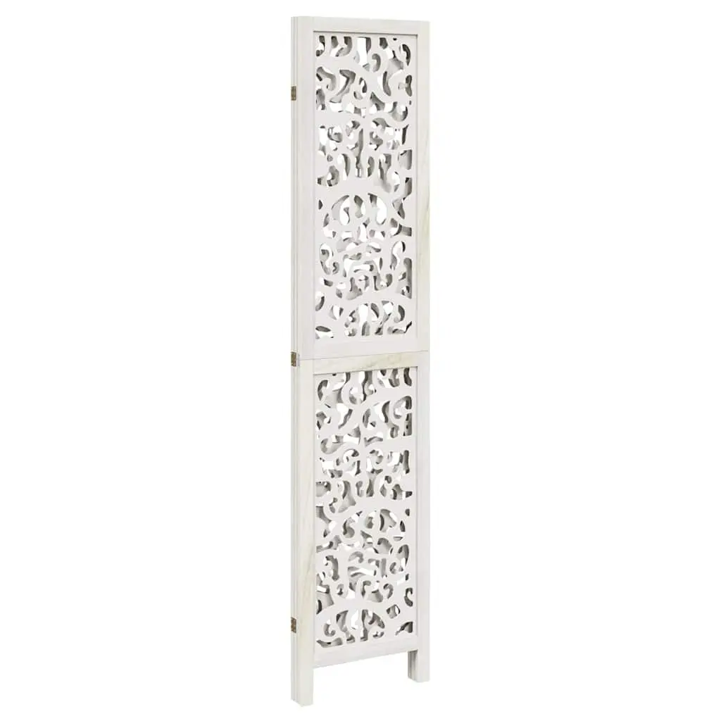 Room Divider Folding Privacy Screen 3 Panels White Indoor Decor