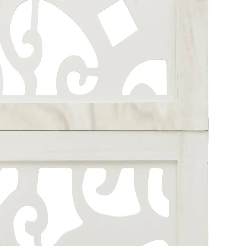 Room Divider Folding Privacy Screen 3 Panels White Indoor Decor