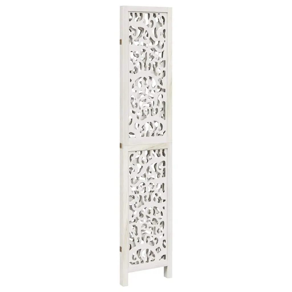 Room Divider Privacy Screen 3 Panels Folding Indoor Decor White