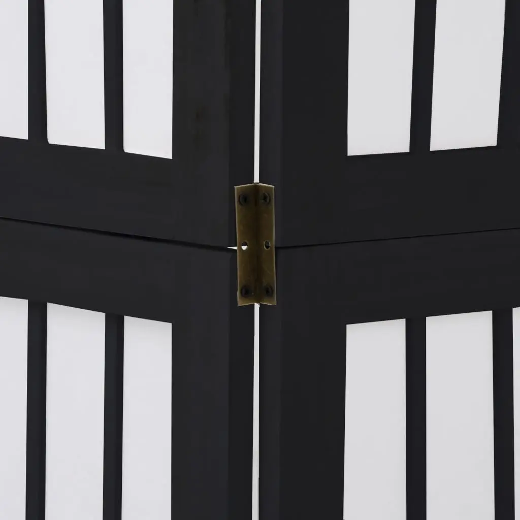 Room Divider 3 Panels Folding Privacy Screen Indoor Black