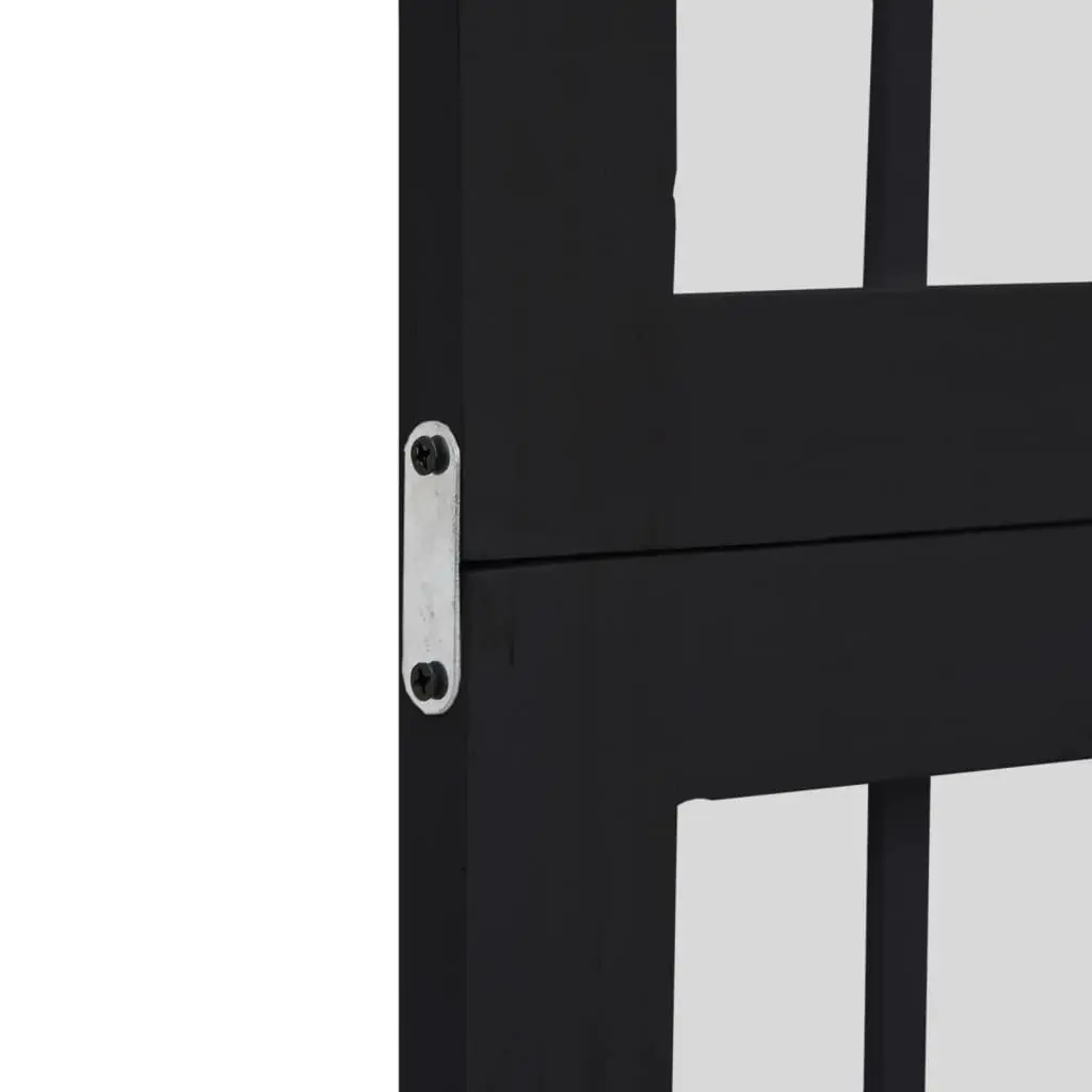 Room Divider 3 Panels Indoor Privacy Screen Folding Black