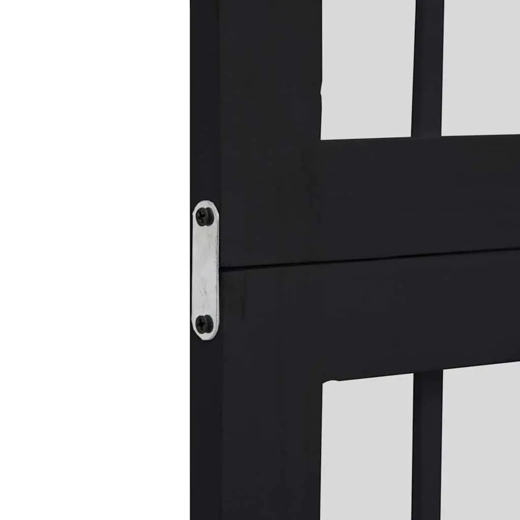 Room Divider Privacy Screen 4 Panels Black Folding Indoor Partition