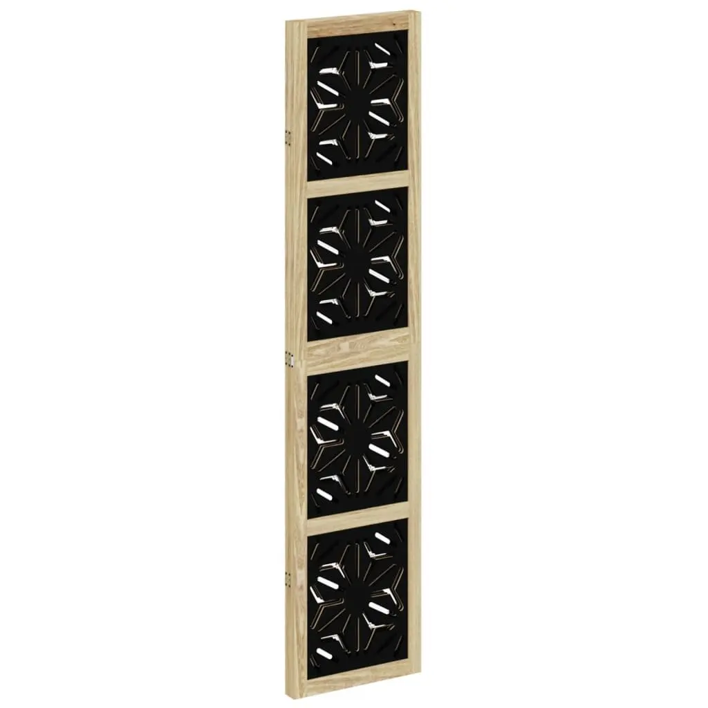 Room Divider 3 Panels Folding Privacy Screen Geometric Design Home Office