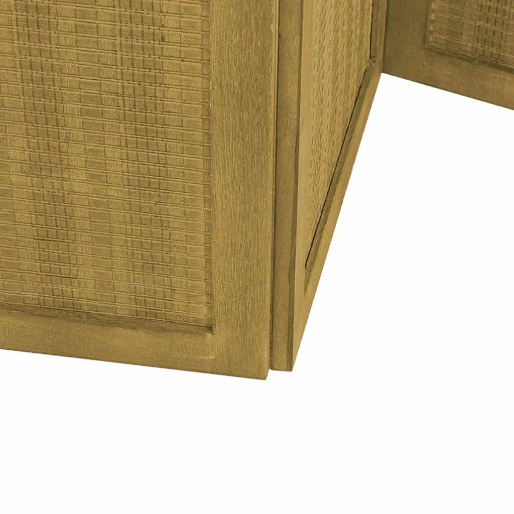 Room Divider Folding Privacy Screen 3 Panels Indoor Brown