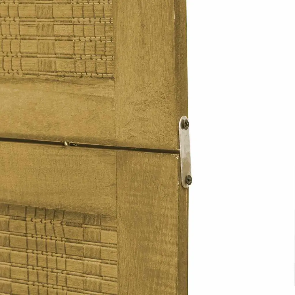 Room Divider Folding Privacy Screen 3 Panels Indoor Brown
