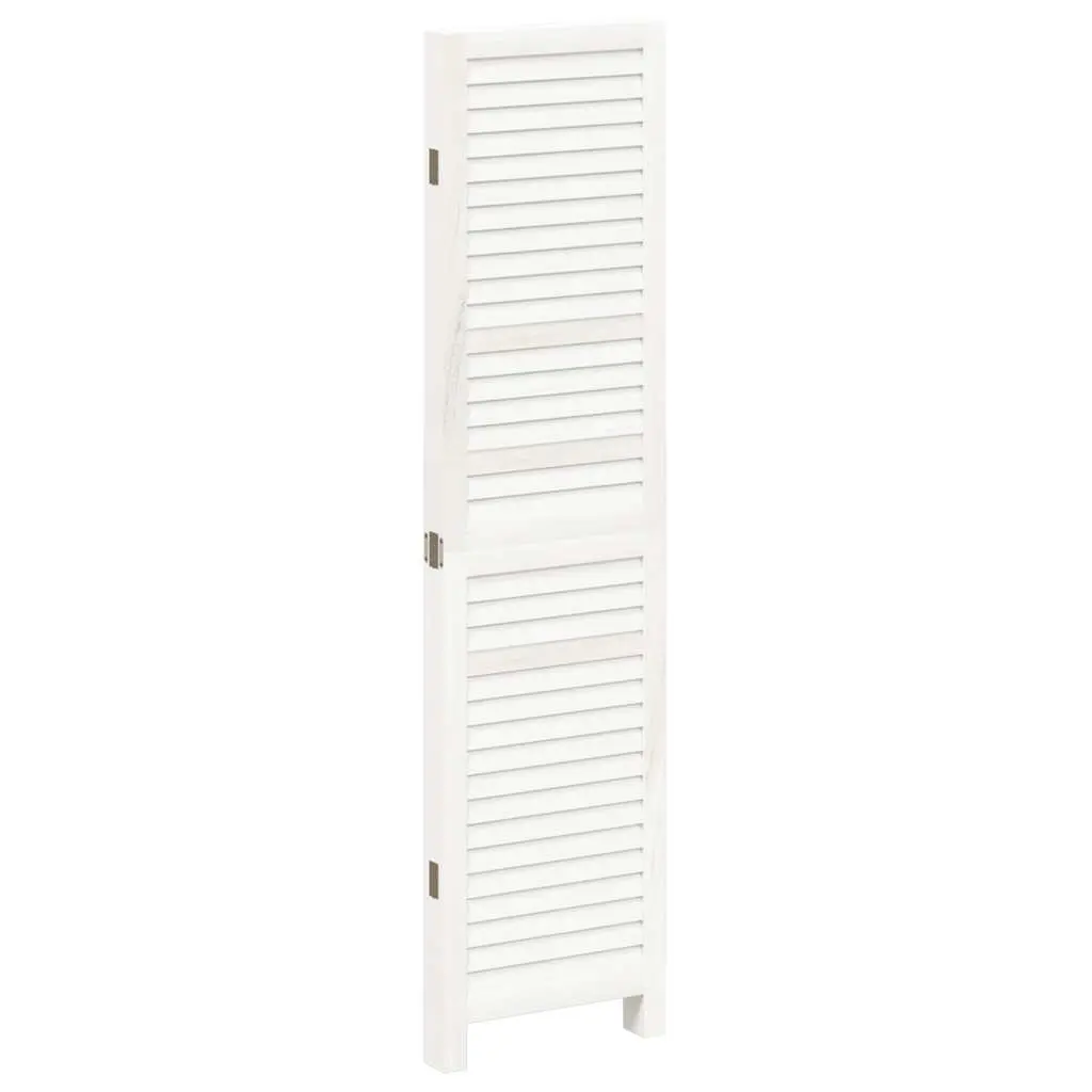 Folding Privacy Screen 4 Panel White Indoor Room Divider