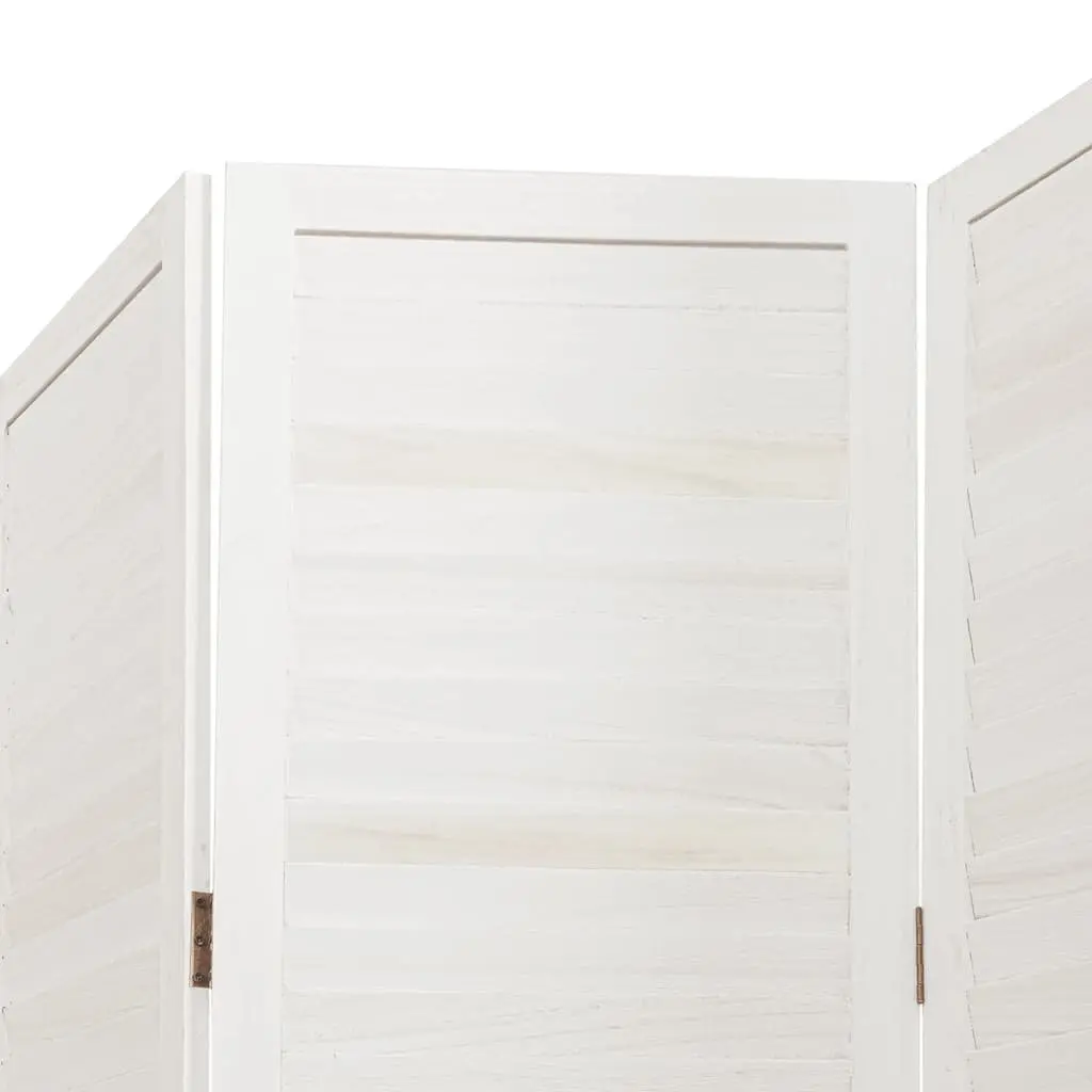Folding Privacy Screen 4 Panel White Indoor Room Divider