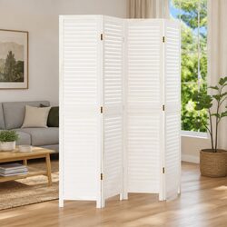 Durable and Stylish 4-Panel Folding Partition
