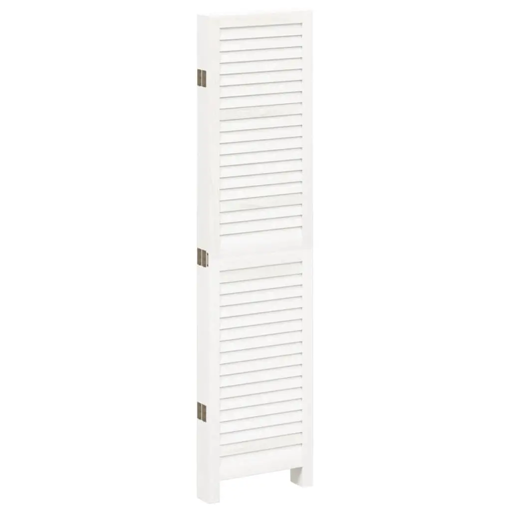Room Divider 5 Panel Folding Privacy Screen Partition White