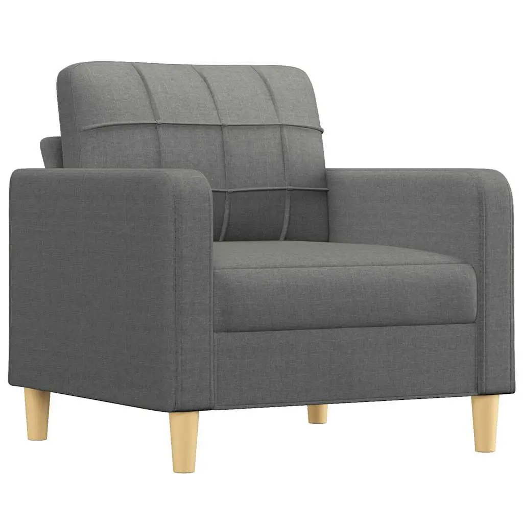Grey Fabric Armchair