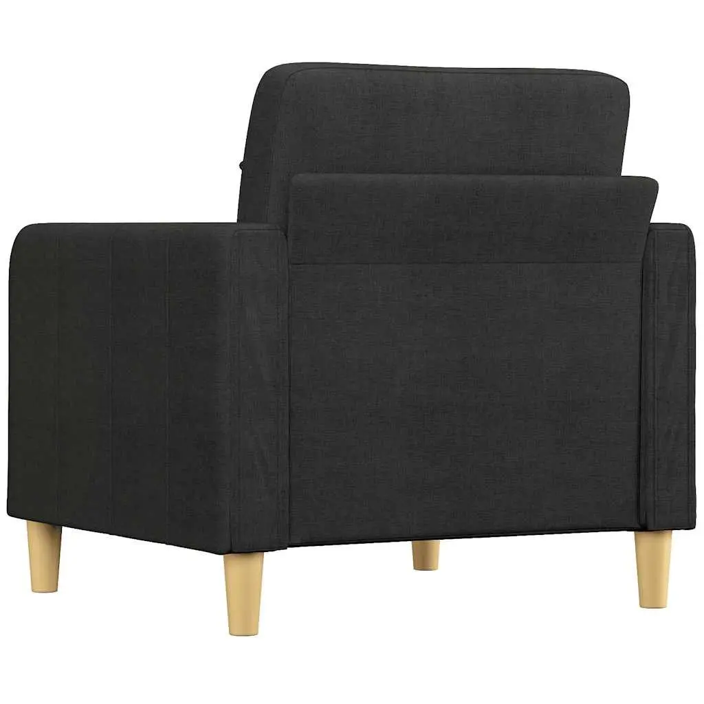 Fabric Sofa Chair Relaxation 60cm Black