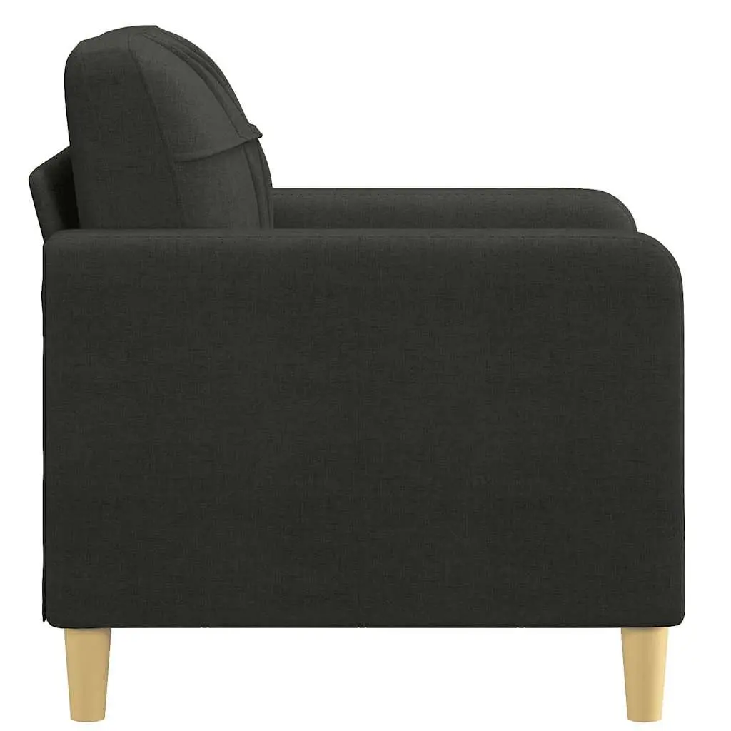 Fabric Sofa Chair Relaxation 60cm Black