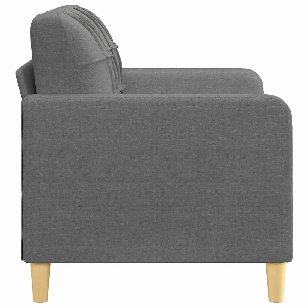 2-Seater Sofa Grey Fabric 120cm Lounge Couch