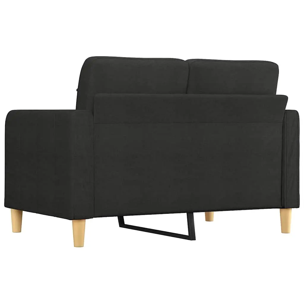 2-Seater Sofa in Black Fabric