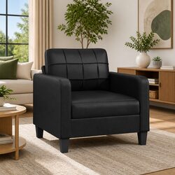 Comfortable Black Sofa Chair with Great Value 60cm