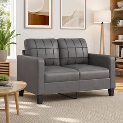 Comfortable 2-Seater Sofa Grey for Stylish Living Rooms