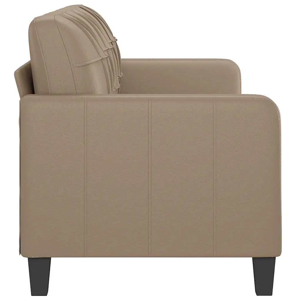 3-Seater Sofa Lounge Couch 180cm Brown Faux Leather