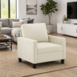 Comfortable and Affordable Cream Sofa Chair